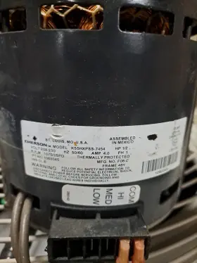 K55hxpss-7454 Emerson 1083045 Icp Blower Motor 1/2hp 208-230v 1075rpm/3spd By