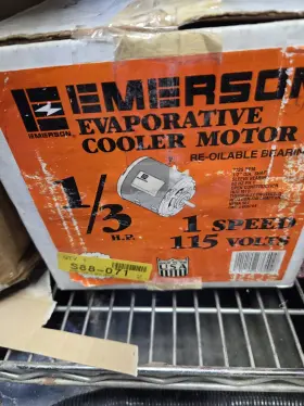 S88-071 Emerson Evaporative Cooler Motor 1/3 H.p. 115 Volts