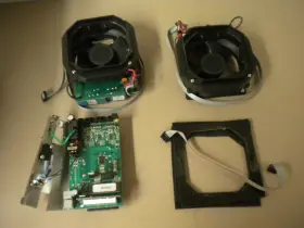 50665 Emit Lot Of Overhead Air Ionizer Parts - Motherboard Two Fans And Cables