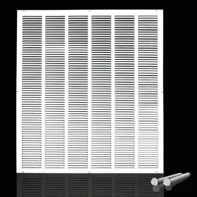Engera 723592048136 Return Air Grille - Sidewall And Ceiling Hvac Vent Duct Cover Diffuser Wh