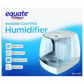 Equate 681131289566 1.1 Gallon 250 Sq Ft Invisible Cool Mist Humidifier White And Blue #3