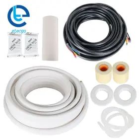 Etecgo 636617 50 Feet 1/4in - 1/2in Dia. Pipe Rubber Air Conditioning Cooling Connection