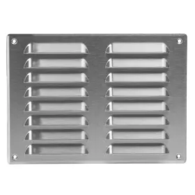 Europlast 750492009482 Stainless Steel 8x6 Duct Opening Vent Cover With Screen Mesh - Meta