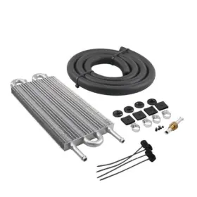 Lpfus0016 Ever Store Aluminum Transmission Oil Cooler Universal 6 Pass Tube And Fin 4 Row