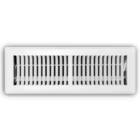 Everbilt 313037317325 4 Inch X 14 2-way Steel Floor Register In White