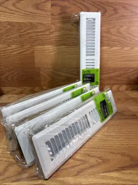 Everbilt 313037799732 Lot Of 5 2 Inch X 14 2-way Steel Floor Register In White