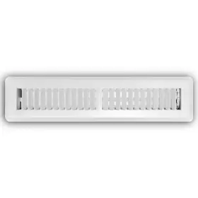 Everbilt 313047584595 2 Inch X 14 2-way Steel Floor Register In White