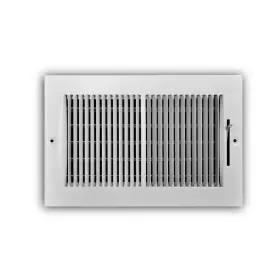Everbilt 313094044066 10 Inch X 6 2-way Steel Wall/ceiling Register With 1/3 Fin Spacing In Whi