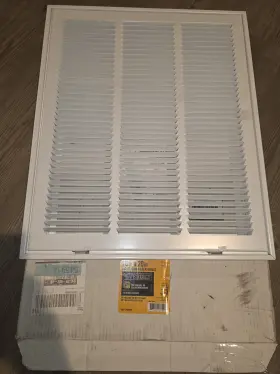 332-529 Everbilt 16 Inch X 20 Steel Return Air Filter Grille In White New