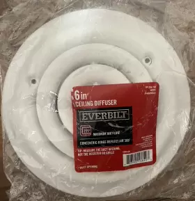 336-192 Everbilt 336192 6-inch Ceiling Diffuser White