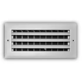 Everbilt 445031811899 10 Inch X 4 1-way Steel Adjustable Curved Blade Wall/ceiling Register In Whit