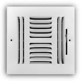 Everbilt 445052664641 6 Inch X 4-way Steel Wall/ceiling Register In White
