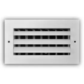 Everbilt 445052747740 8 Inch X 4 1-way Aluminum Adjustable Curved Blade Wall/ceiling Register In Wh