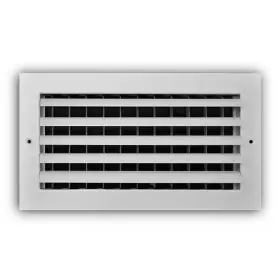 Everbilt 445052885855 12 Inch X 6 1-way Aluminum Adjustable Curved Blade Wall/ceiling Register In W