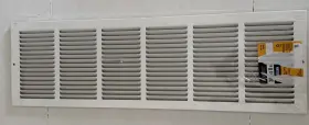 494988 Everbilt Air Return 30 Inch X 8 Steel White
