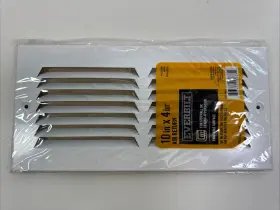 533026 Everbilt Air Return For Sidewall Or Ceiling Application White Paintable 10 Inch X4
