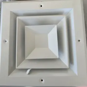 639105 Everbilt 6x 6 Square 3 Way Smoothglide Ceiling Diffuser White 639 105 New