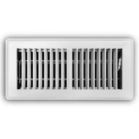 Everbilt 705353095559 4 Inch X 10 2-way Steel Floor Register In White