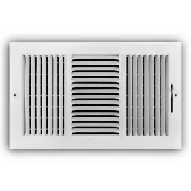 Everbilt 711181198959 14 Inch X 8 3-way Steel Wall/ceiling Register In White