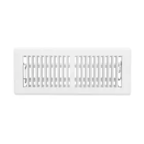 Everbilt 711181315547 4 Inch X 12 1-way Plastic Floor Register In White