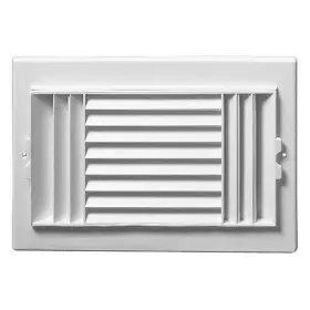 Everbilt 726084316430 12 Inch X 6 3-way Plastic Wall/ceiling Register In White