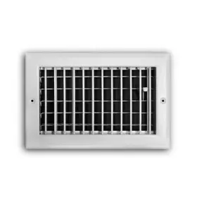Everbilt 744110647709 10 Inch X 6 1-way Steel Adjustable Wall/ceiling Register In White