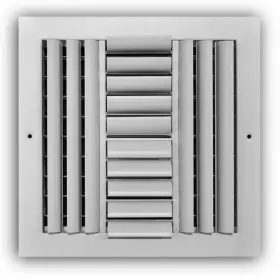 Everbilt 744759977748 10 Inch X 4-way Aluminum Adjustable Curved Blade Wall/ceiling Register