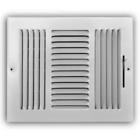 Everbilt 803492136109 10 Inch X 8 3-way Steel Wall/ceiling Register In White