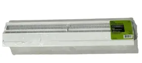 Everbilt 803492136277 24 Inch 1-way Deluxe Steel Baseboard Diffuser Register In White