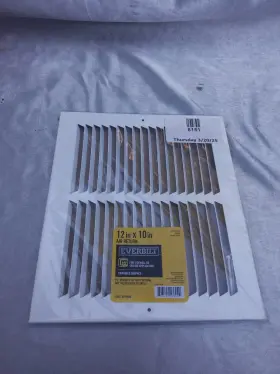 Everbilt 803492136949 12 Inch X 10 Duct Steel Return Air Grille In White O.d. 13.75 11.75
