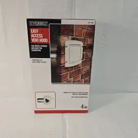 Bhlh4whd Everbilt 4 Inch Hinged Louvered Vent Hood In White