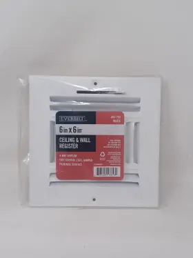 E104m06x06 Everbilt 1 Wall/ceiling Register 6 In X 4-way High-quality Steel White