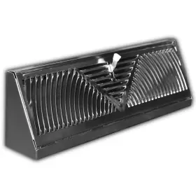 E115ssn Everbilt Registers Nft Grill 15 Inch W Louvered Triangle Steel Baseboard Satin Nickel