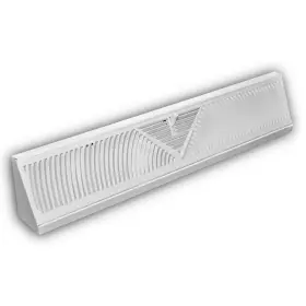 E120sw Everbilt 24 Inch 3-way Steel Baseboard Diffuser Supply In White