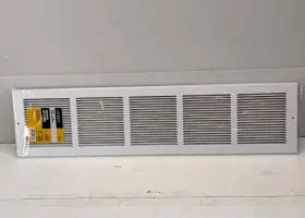 E123rw Everbilt 30x06 30 Inch X 6 Baseboard Steel Return Air Grille White Sidewall Ceiling