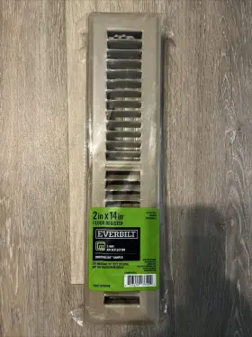 E150mb Everbilt 04x12 Floor Register Vent Fits 2x14 - 2 Way Air Deflection Tan