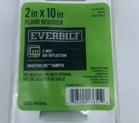 E150mw02x10 Everbilt 322893 White 2 Inch X 10 Duct-floor Register Paintable #2