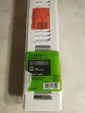 E150mw02x12 Everbilt 2 Inch X 12 2-way Steel Floor Register White 323289