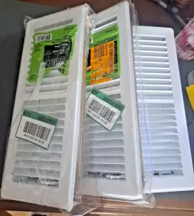 E150mw04x12 Everbilt Lot Of 3 4 Inch X12 Floor Register White 2-way Paintable Blowout Sale #2
