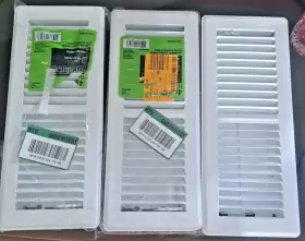 E150mw04x12 Everbilt Lot Of 3 4 Inch X12 Floor Register White 2-way Paintable Blowout Sale