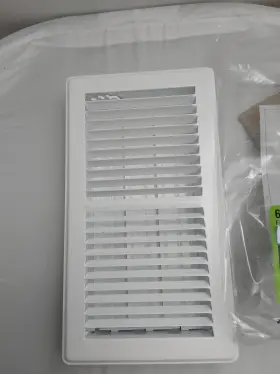 E150mw06x12 Everbilt 6 Inch X 12 2-way Steel Floor Registers Smooth Glide Damper White