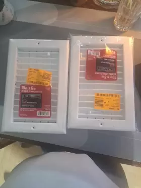 E210vm10x06 Everbilt E210vm 10x06 Lot Of 2 Wall/ceiling Reg. Vent 10 X 6 Inch Adjust. 1 Way -