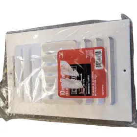 E403m10x06 Everbilt 10 Inch X 6 3-way Steel Fixed Curved Blade Wall/ceiling Register In White #2