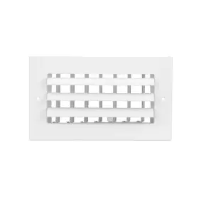 Ea301hm08x04 Everbilt Wall Ceiling Register 8 In X 4 Aluminum Adjustable Louvered White 1-way #3