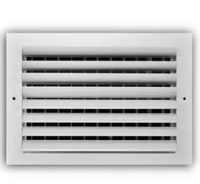 Ea302m12x08 Everbilt 12 Inch X 8 2-way Alumnm Adjustable Curved Blade Register White