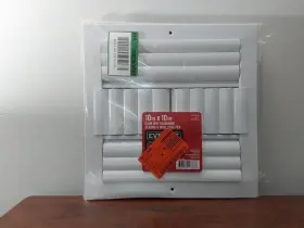 Ea304m10x10 Everbilt 10 Inch X 4-way Aluminum Adjustable Curved Blade Wall/ceiling Register