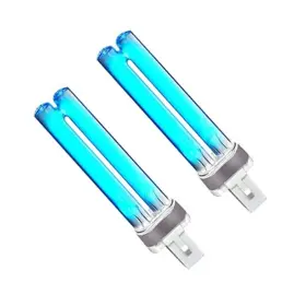 Pet-uvbulb-13w-1 Evergrow 2 Pcs Air Purifier Uv Bulb For Hvac Condition Duct Uvc G23 Pi