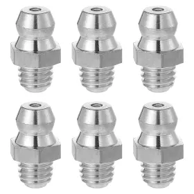 Exircy 733872 6 Pcs Stainless Steel Straight Grease Fitting M6 X 1mm Thread Hydraul