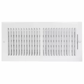 Ez-flo 091712616139 14 X 6 Inch Duct Opening White Air Vent Cover For Wall Or Ceiling -
