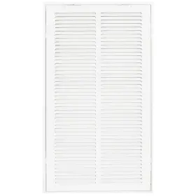 Ez-flo 091712616689 12 X 24 Inch Duct Opening White Return Air Vent Cover For Wall Or Ceiling